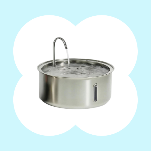 Petpopy Stainless Steel Pet Water Fountain